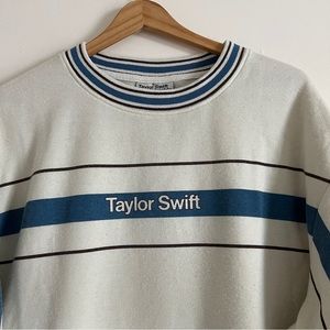 Taylor Swift Midnights Striped Crewneck